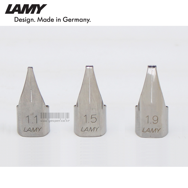 (특가)라미 스텐 캘리 펜촉 세트(3닙/1.1mm+1.5mm+1.9mm)